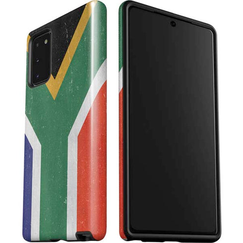 South Africa Flag Distressed Galaxy Note20 5G Pro Case